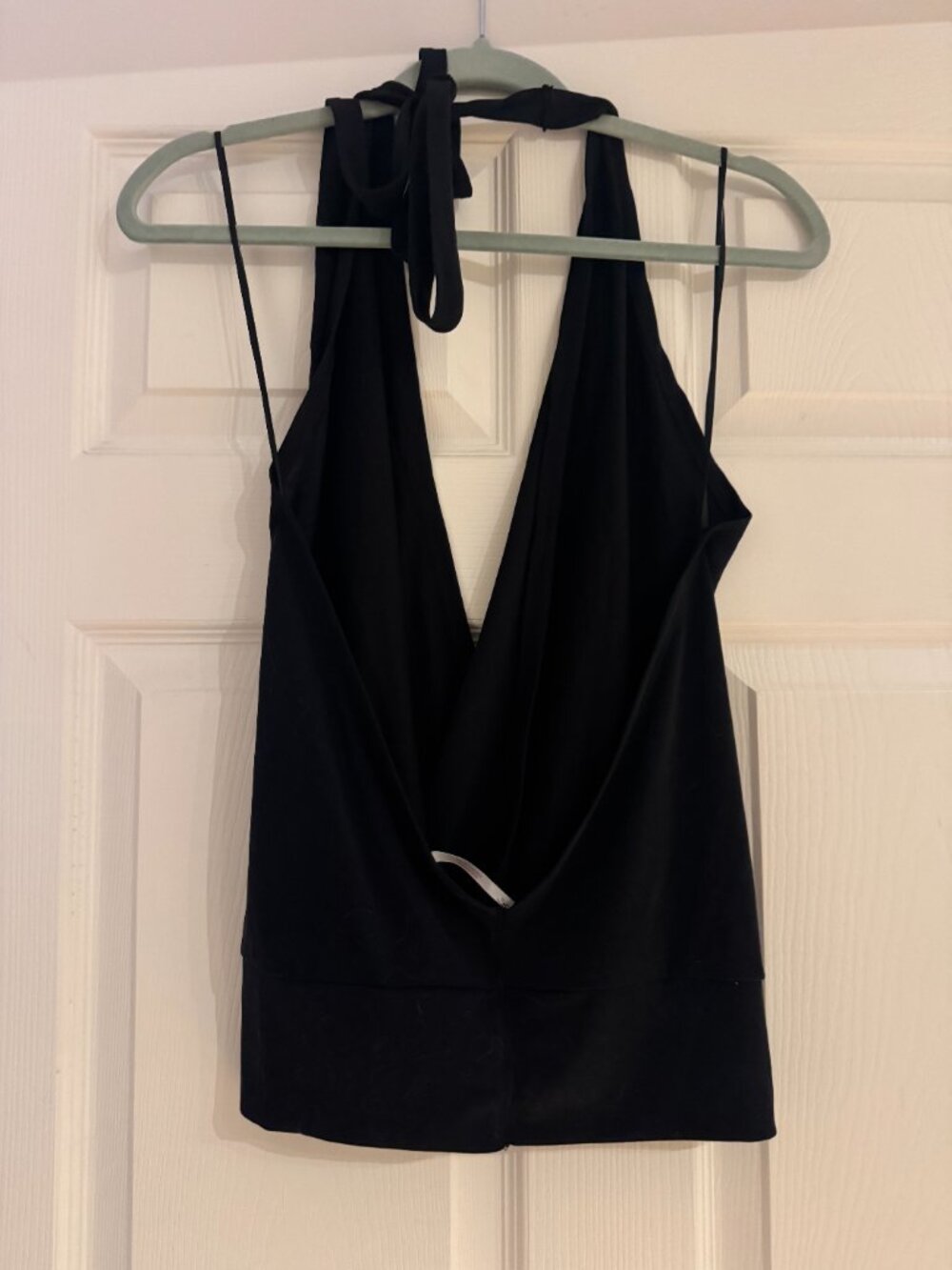 Free People Tie Neck Halter Top Size M - Picture 2 of 3
